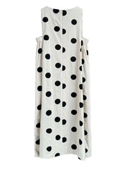 Linen Oversized Sleeveless Midi Dress