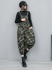 HEYFANCYSTYLE Green Camo Low Crotch Romper