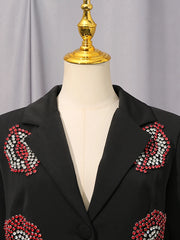 Women's Luxury Rhinestone Blazer