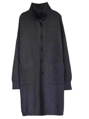 Luxe Oversized Knitted Coat with Pockets