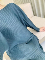 Modest Luxury Plissé Japanese Skirt Set