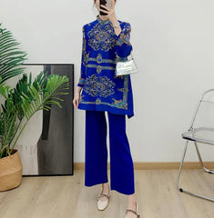 Premium Plisse Blouse & Pants