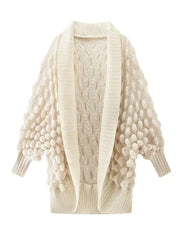 Luxury Bubble Pleated Cardigan