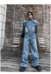 Men's 2 Piece Iconic Retro Streetwear Denim Set