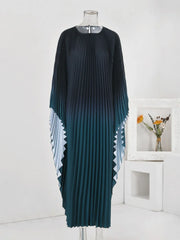 Elegant Kaftan Pleated Resort Dress