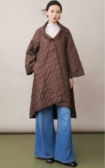 Luxury Asymmetrical Pleated Coat