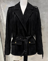 Luxury Suede Fringe Jacket