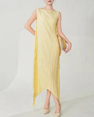 Plissé Sleeveless Dress