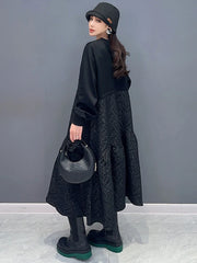 HEYFANCYSTYLE Classic Black Sweatshirt Dress