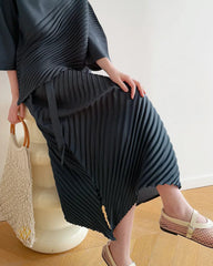Elegant Micro-Pleated Skirt