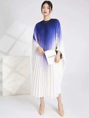 Elegant Kaftan Pleated Resort Dress