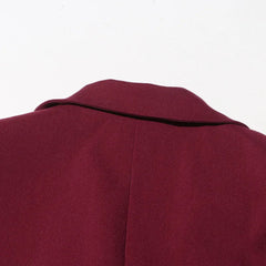 Ruffled-Detail Formal Blazer