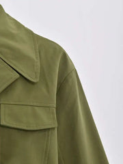 Elegant Tulle Duster Trench Coat