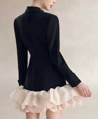 Luxury Crystal Blazer Dress