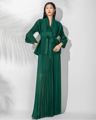 Luxury Formal Pleated 2-Piece