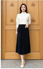 Elegant Fluid Plisse Skirt