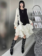 Avant-Garde Casual Ruffle Dress