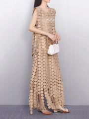 Elegant Petal Skirt & Top Set