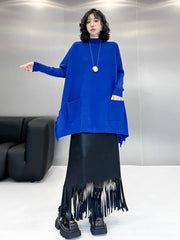 Luxury Avant-Garde Knit Poncho