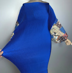 Luxe Plissé Kaftan Dress