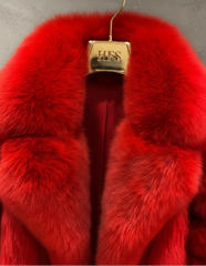 Luxury Fox Fur Full-Length Coat