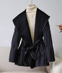 Luxe Woolen Duck Down Puffer Coat