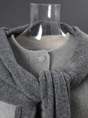Elegant Double-Faced Wool Blend Coat