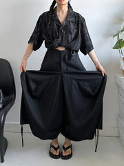 Luxe Extra Wide Leg Harem Pants