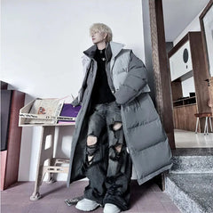 Men's Long Double Detachable Puffer Jacket