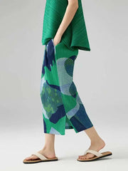 Premium Pleated Geometric Skirt