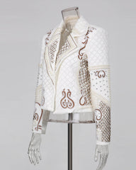 Luxury Pearl Cropped Blazer