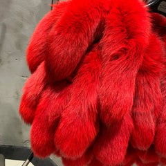 Genuine Fox Fur Tails Bolero
