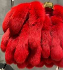 Couture Fox Fur Tail Cape