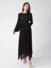 Luxe Plissé Pleated Midi Dress