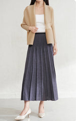 Elegant Plissé Formal Skirt