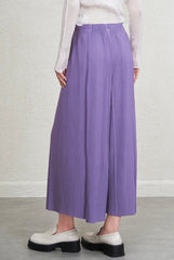 Wide-Leg Plissé Daily Trousers