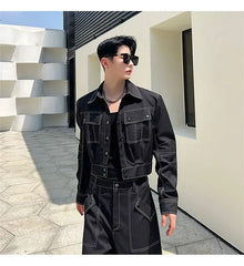 Men's Relaxed Daywear Black 2-Piece Set