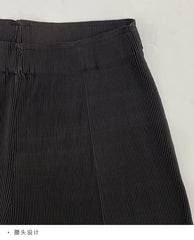 Asymmetric Pleated Trouser Set