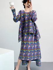 Luxury Essential Pleats Skirt Set