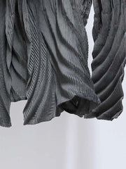 Luxe Pleated Geometric Cardigan