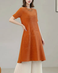 Luxury Beaded Plisse Long Tunic