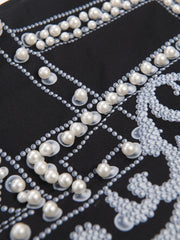 Luxe Pearl-Embellished Blazer