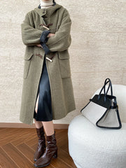 Women's Classic Wool Blend Duffle Coat