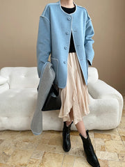 Luxury Wool-Blend Jacket & Scarf