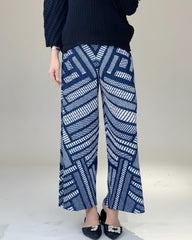 Luxury Pleats Geometric Pants