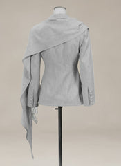 Asymmetrical Draped Blazer