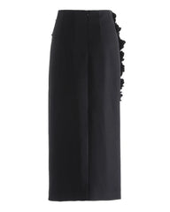 Luxury Floral Appliqué Skirt
