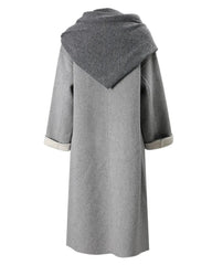 Elegant Double-Faced Wool Blend Coat
