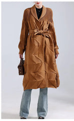 Luxury 3D Plissé Trench Coat