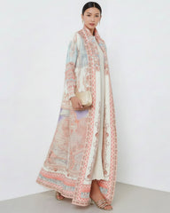 Plissé Maxi Trench Coat